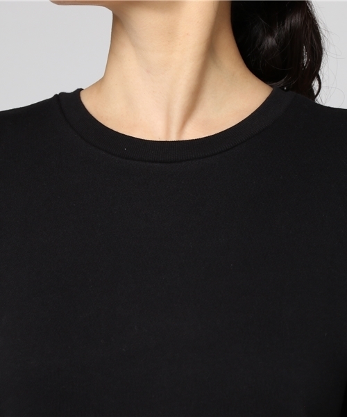 notch.（ノッチ）の「デザインスリーブスエットトップス            （スウェット・レディース・グレー/ブラック/オレンジ・M）」の7枚目の写真