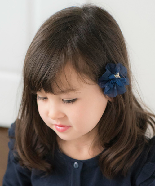 Catherine Cottage（キャサリンコテージ）の「マカロンティアラ クリップ ヘアゴム（その他ヘアアクセサリー・キッズ・ネイビー/レッド/ピンク/ブルー/イエロー/ブラック/ライラック/ホワイト・F/F2）」の4枚目の写真