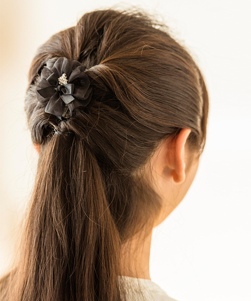 Catherine Cottage（キャサリンコテージ）の「マカロンティアラ クリップ ヘアゴム（その他ヘアアクセサリー・キッズ・ネイビー/レッド/ピンク/ブルー/イエロー/ブラック/ライラック/ホワイト・F/F2）」の15枚目の写真