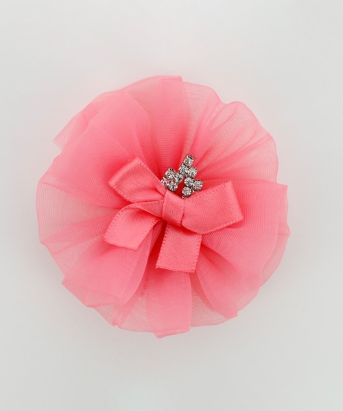 Catherine Cottage（キャサリンコテージ）の「マカロンティアラ クリップ ヘアゴム（その他ヘアアクセサリー・キッズ・ネイビー/レッド/ピンク/ブルー/イエロー/ブラック/ライラック/ホワイト・F/F2）」の2枚目の写真