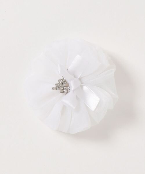 Catherine Cottage（キャサリンコテージ）の「マカロンティアラ クリップ ヘアゴム（その他ヘアアクセサリー・キッズ・ネイビー/レッド/ピンク/ブルー/イエロー/ブラック/ライラック/ホワイト・F/F2）」の3枚目の写真