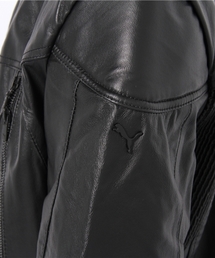 PUMA 牛革　ライダースジャケット PUMA（プーマ）の「レザージャケット（ライダースジャケット