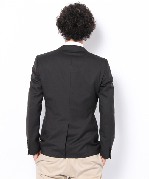 NANO universe（ナノユニバース）の「シルク混シングル2B JK（テーラードジャケット・メンズ・ブラック/ネイビー/チャコール/グレー・44/46/48/50）」の6枚目の写真