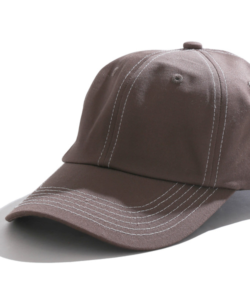 WEGO（ウィゴー）の「DISPARK/ステッチワークキャップ（キャップ・レディース・キャメル/カーキ/ブラック・FREE）」の9枚目の写真