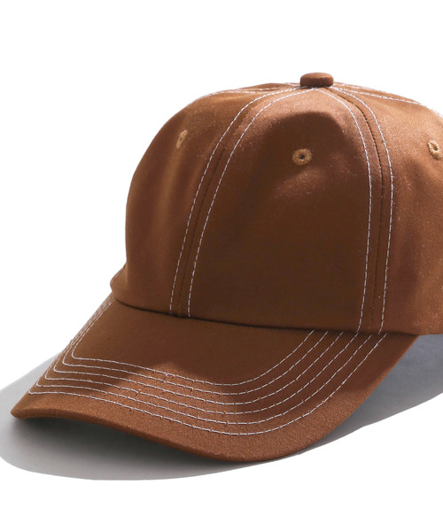 WEGO（ウィゴー）の「DISPARK/ステッチワークキャップ（キャップ・レディース・キャメル/カーキ/ブラック・FREE）」の10枚目の写真