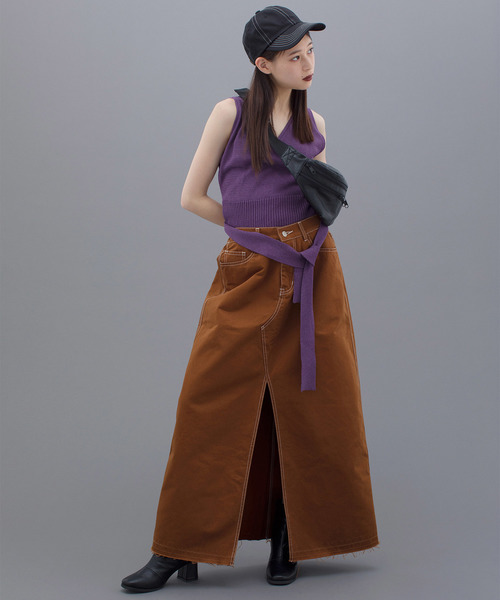 WEGO（ウィゴー）の「DISPARK/ステッチワークキャップ（キャップ・レディース・キャメル/カーキ/ブラック・FREE）」の14枚目の写真