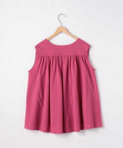 coen（コーエン）の「ナシジギャザーノースリーブカットソー（Tシャツ/カットソー・レディース・ダークグリーン/ピンク/ナチュラル/ネイビー・FREE）」の16枚目の写真