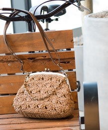 studio CLIP | ペーパー×ビーズ2WAYがま口バッグ(ショルダーバッグ)