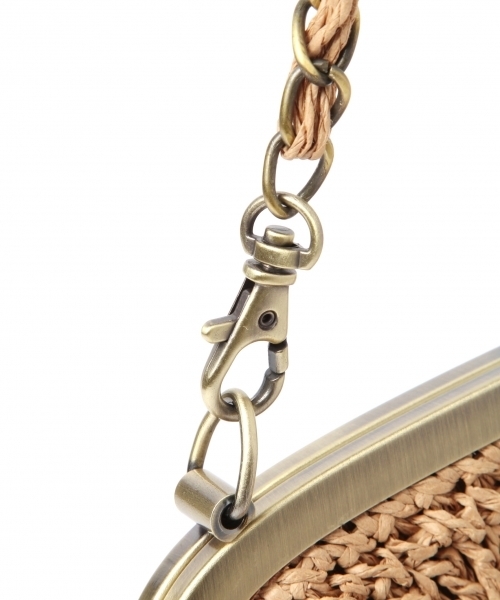 studio CLIP（スタディオクリップ）の「ペーパー×ビーズ2WAYがま口バッグ（ショルダーバッグ・レディース・ナチュラル/パープル/キャメル・FREE）」の14枚目の写真