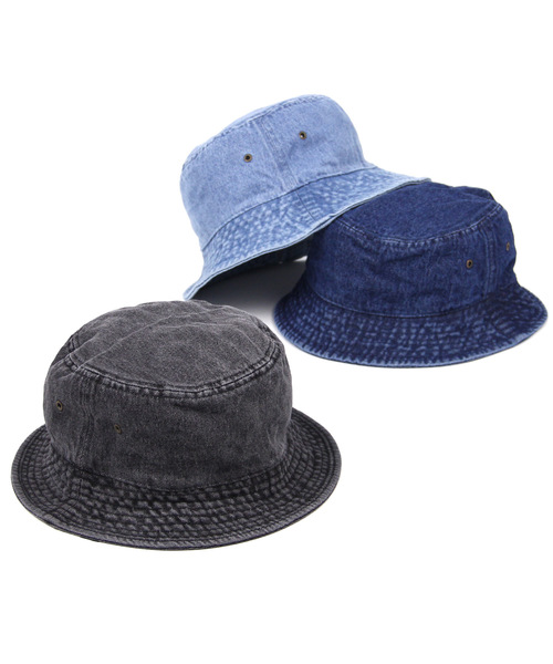newhattan(ニューハッタン)の「【NEWHATTAN】デニムバケットハット(ハット・メンズ・ブラック/ライトブルー/インディゴブルー/ブルー・FREE)」の10枚目の写真