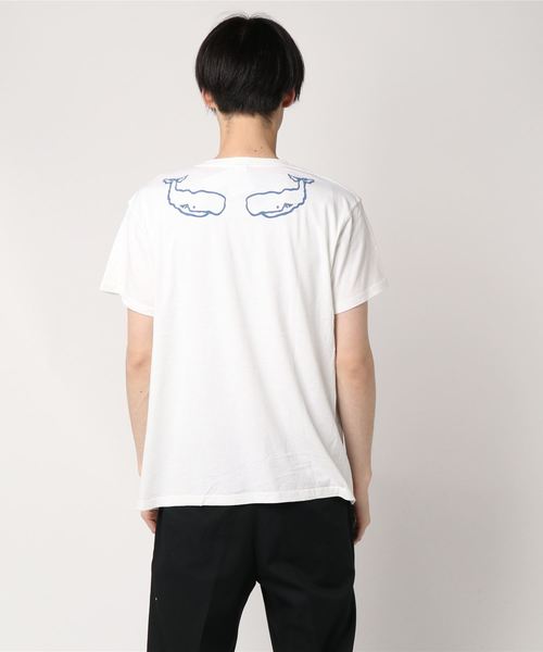 Good On(グッドオン)の「Good On/グッドオン WHALE SS TEE(Tシャツ/カットソー・メンズ・マスタード/ホワイト/ネイビー・LARGE/MEDIUM/X-LARGE)」の5枚目の写真