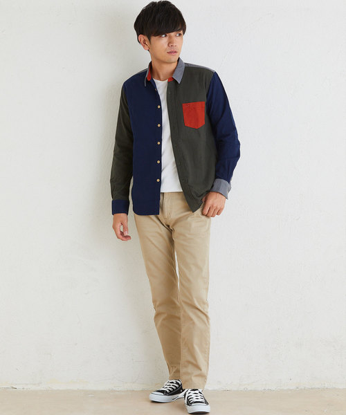 KRIFF MAYER（クリフメイヤー）の「スタンダードチノパンツ（チノパンツ・メンズ・ブラック/ベージュ/ネイビー/サンドベージュ/ダークネイビー/カーキ/ライトベージュ・SMALL/MEDIUM/LARGE/X-LARGE）」の18枚目の写真