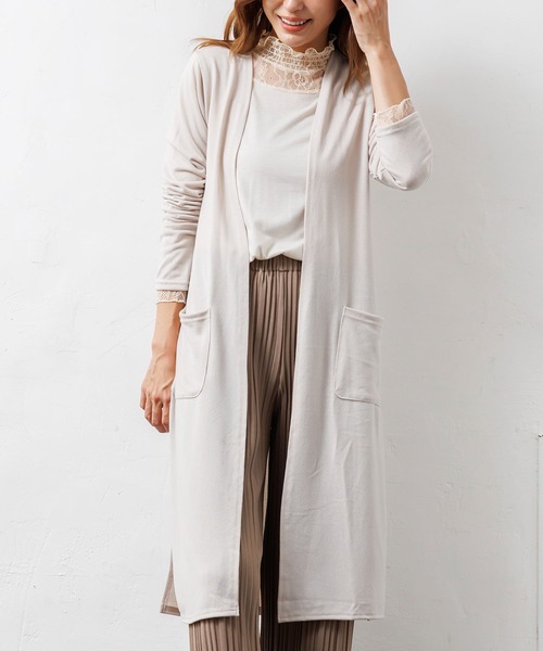 ストレッチ起毛ロング丈カーディガン カーディガン ボレロ Mili An Deni ミリアンデニ のファッション通販 Zozotown