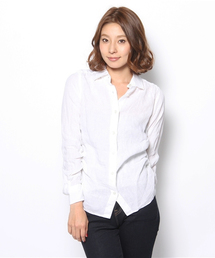Whim Gazette - 美品*ウィムガゼット シャーリングブラウス 長袖シャツ デザインシャツ 白シャツ 美品*ウィムガゼット シャーリングブラウス 長袖シャツ デザイン