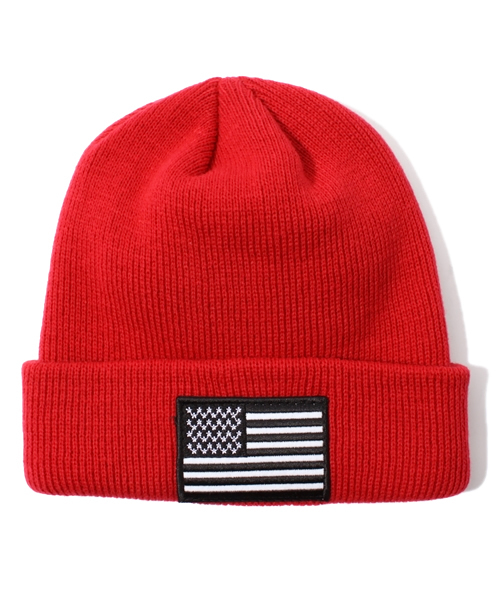 WEGO（ウィゴー）の「WEGO/USリブワッチキャップ（ニットキャップ/ビーニー・メンズ・ホワイト/ブラック/ダークグレー/ブルー/レッド・FREE）」の5枚目の写真