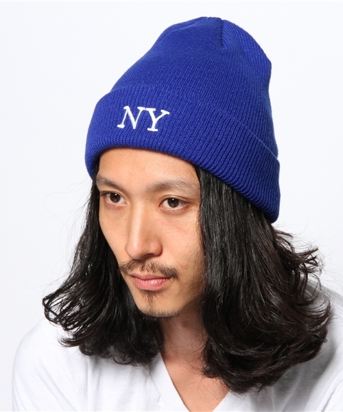 WEGO（ウィゴー）の「WEGO/USリブワッチキャップ（ニットキャップ/ビーニー・メンズ・ホワイト/ブラック/ダークグレー/ブルー/レッド・FREE）」の4枚目の写真