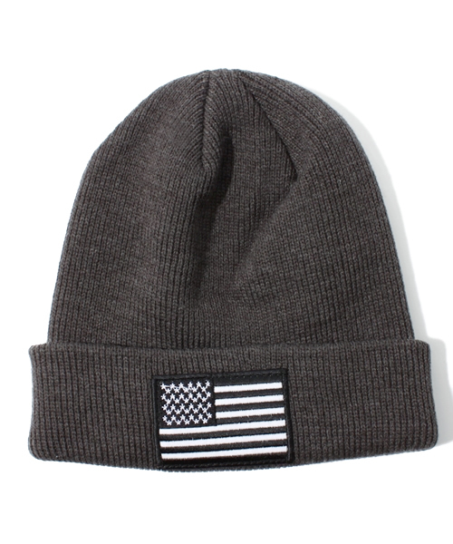 WEGO（ウィゴー）の「WEGO/USリブワッチキャップ（ニットキャップ/ビーニー・メンズ・ホワイト/ブラック/ダークグレー/ブルー/レッド・FREE）」の3枚目の写真