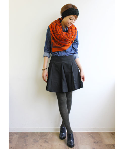 LOUNGEDRESS（ラウンジドレス）の「デニムウエスタンシャツ（シャツ/ブラウス・レディース・インディゴブルー/サックスブルー・ﾌﾘ-）」の9枚目の写真