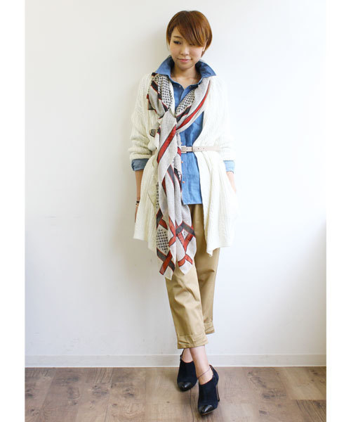 LOUNGEDRESS（ラウンジドレス）の「デニムウエスタンシャツ（シャツ/ブラウス・レディース・インディゴブルー/サックスブルー・ﾌﾘ-）」の10枚目の写真