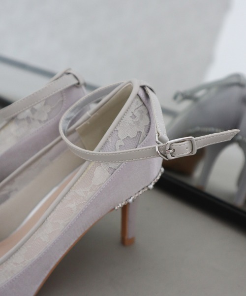 Dorry Doll（ドリードール）の「レース使いパンプス　アンクルストラップ付き（パンプス・レディース・ブラック/ベージュ/シルバー・S/M/L/LL）」の19枚目の写真