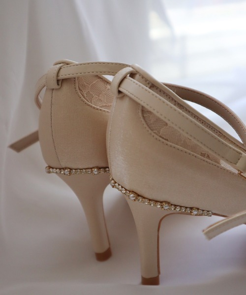 Dorry Doll（ドリードール）の「レース使いパンプス　アンクルストラップ付き（パンプス・レディース・ブラック/ベージュ/シルバー・S/M/L/LL）」の15枚目の写真