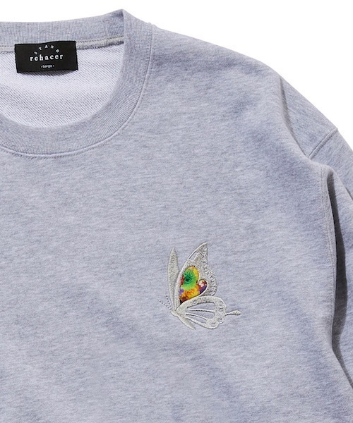 rehacer（レアセル）の「rehacer STAND : Flower Rose HW Sweat / フラワー ローズ ヘヴィーウエイト スウェット（スウェット・メンズ・ブラック/ネイビー/グレー/ブラック系その他5/ブラック系その他2/グレー系その他4/ブラック系その他4/グレー系その他3/グレー系その他5/グレー系その他2/ブラック系その他3/ブルー系その他3/ブルー系その他4/ブルー系その他5/パープル系その他4/ホワイト/ベージュ・SMALL/MEDIUM/LARGE/X-SMALL/X-LARGE）」の10枚目の写真