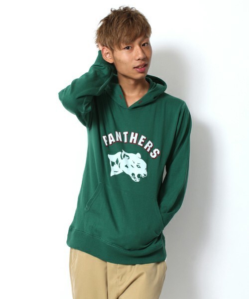 WEGO（ウィゴー）の「WEGO/フロッキープリントプルパーカー（パーカー・メンズ・杢グレー/ダークグリーン/ネイビー/ワイン・MEDIUM/LARGE）」の14枚目の写真