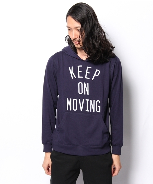 WEGO（ウィゴー）の「WEGO/フロッキープリントプルパーカー（パーカー・メンズ・杢グレー/ダークグリーン/ネイビー/ワイン・MEDIUM/LARGE）」の5枚目の写真