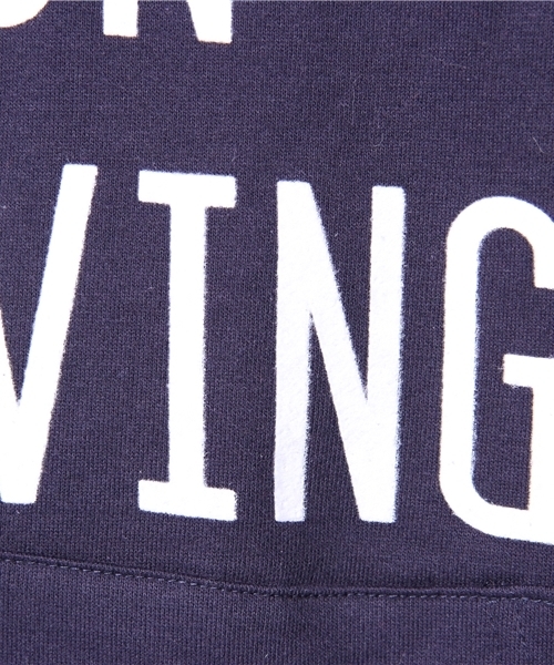 WEGO（ウィゴー）の「WEGO/フロッキープリントプルパーカー（パーカー・メンズ・杢グレー/ダークグリーン/ネイビー/ワイン・MEDIUM/LARGE）」の11枚目の写真