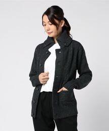 【Bl】【Bling Leads】ドンキーネック ニットカーディガン