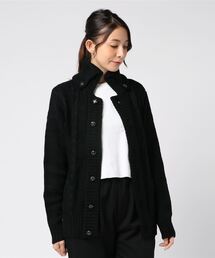 【Bl】【Bling Leads】ドンキーネック ニットカーディガン