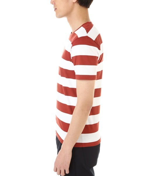 SUNSPEL（サンスペル）の「SUNSPEL / MEN’S?ORGANIC COTTON（Tシャツ/カットソー・メンズ・ネイビー/レッド・SMALL/LARGE/MEDIUM）」の8枚目の写真