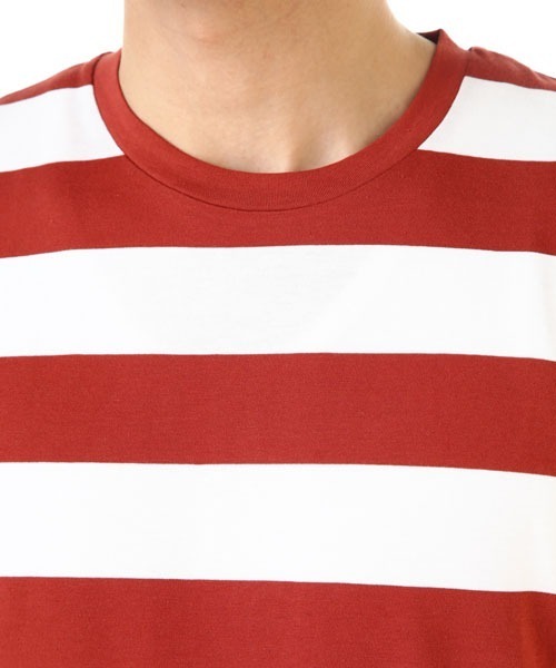 SUNSPEL（サンスペル）の「SUNSPEL / MEN’S?ORGANIC COTTON（Tシャツ/カットソー・メンズ・ネイビー/レッド・SMALL/LARGE/MEDIUM）」の9枚目の写真