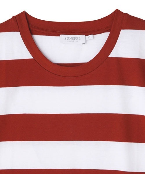 SUNSPEL（サンスペル）の「SUNSPEL / MEN’S?ORGANIC COTTON（Tシャツ/カットソー・メンズ・ネイビー/レッド・SMALL/LARGE/MEDIUM）」の11枚目の写真