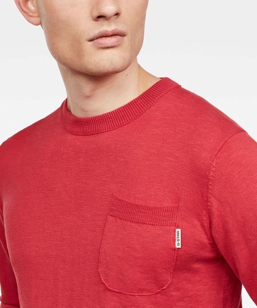 G-STAR(ジースター)の「Core Pocket Knit(ニット/セーター・メンズ・ホワイト/レッド/ダークブルー/ライトブルー・SMALL/MEDIUM/LARGE/X-SMALL)」の21枚目の写真