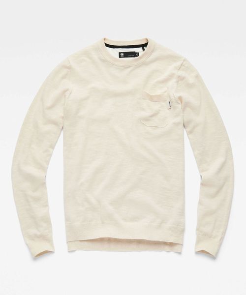 G-STAR(ジースター)の「Core Pocket Knit(ニット/セーター・メンズ・ホワイト/レッド/ダークブルー/ライトブルー・SMALL/MEDIUM/LARGE/X-SMALL)」の10枚目の写真