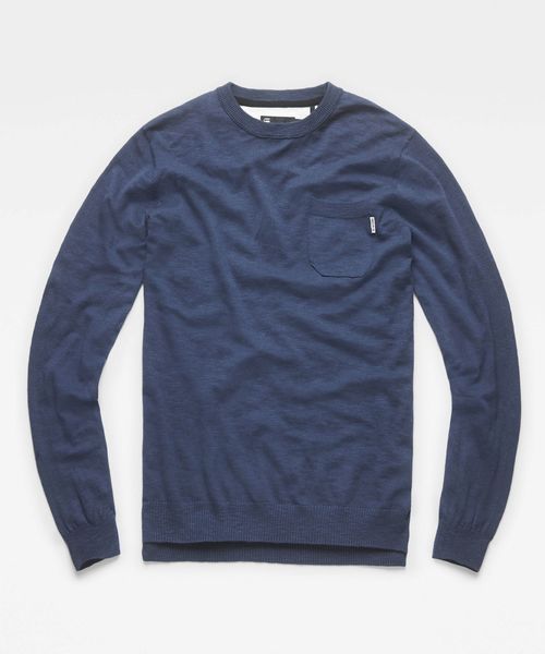 G-STAR(ジースター)の「Core Pocket Knit(ニット/セーター・メンズ・ホワイト/レッド/ダークブルー/ライトブルー・SMALL/MEDIUM/LARGE/X-SMALL)」の13枚目の写真