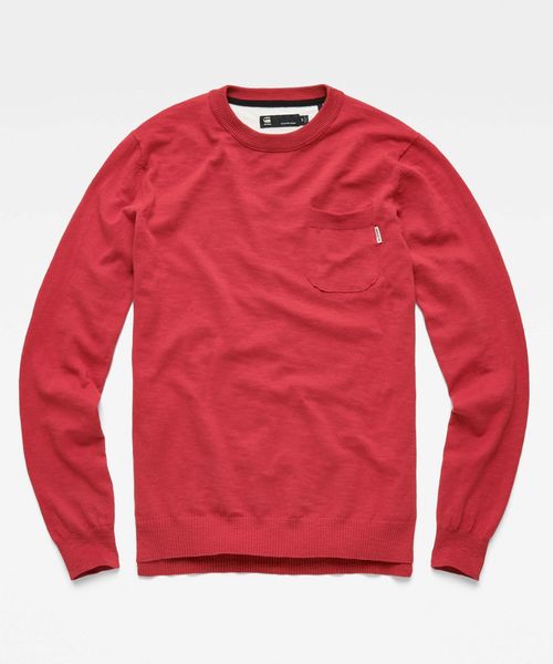 G-STAR(ジースター)の「Core Pocket Knit(ニット/セーター・メンズ・ホワイト/レッド/ダークブルー/ライトブルー・SMALL/MEDIUM/LARGE/X-SMALL)」の19枚目の写真