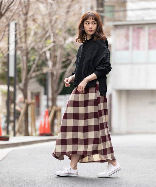 made in standard （メイドインスタンダード）の「ビッグシルエット 12ozヘビーウェイトスウェット プルオーバーパーカー（パーカー・レディース・ホワイト/ブラック/ベージュ/ピンク/ミント/杢グレー・FREE）」の22枚目の写真