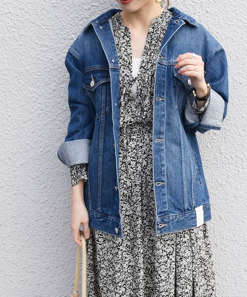 SHIPS（シップス）の「デニムジャケット 19SS（デニムジャケット・レディース・ブラック/ブルー・ONE SIZE）」の22枚目の写真