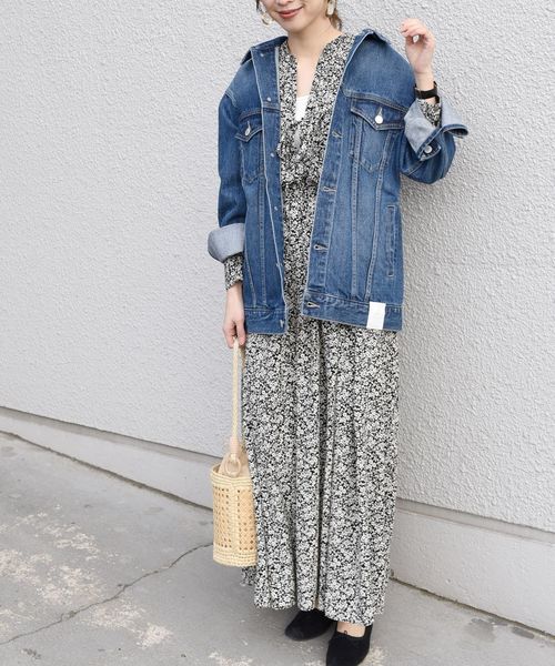 SHIPS（シップス）の「デニムジャケット 19SS（デニムジャケット・レディース・ブラック/ブルー・ONE SIZE）」の21枚目の写真
