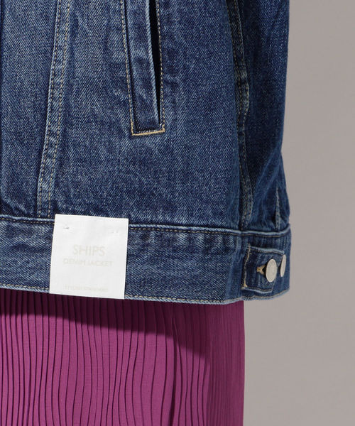 SHIPS（シップス）の「デニムジャケット 19SS（デニムジャケット・レディース・ブラック/ブルー・ONE SIZE）」の12枚目の写真