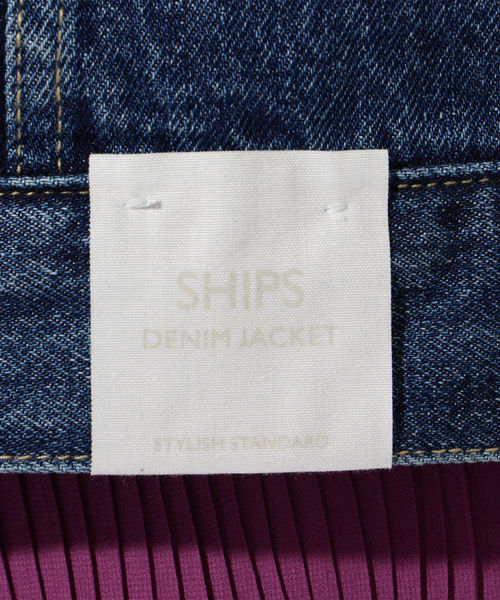 SHIPS（シップス）の「デニムジャケット 19SS（デニムジャケット・レディース・ブラック/ブルー・ONE SIZE）」の8枚目の写真