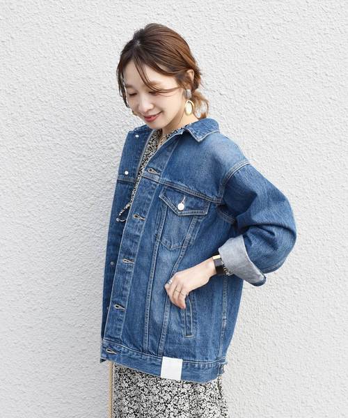 SHIPS（シップス）の「デニムジャケット 19SS（デニムジャケット・レディース・ブラック/ブルー・ONE SIZE）」の2枚目の写真