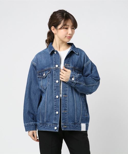 SHIPS（シップス）の「デニムジャケット 19SS（デニムジャケット・レディース・ブラック/ブルー・ONE SIZE）」の6枚目の写真