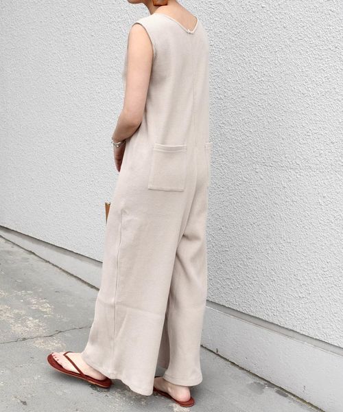 Khaju(カージュ)の「Khaju:サーマルオールインワン◇(サロペット/オーバーオール・レディース・ブラック/ベージュ/ブラウン・ONE SIZE)」の11枚目の写真
