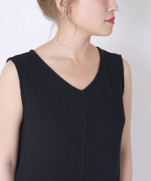 Khaju(カージュ)の「Khaju:サーマルオールインワン◇(サロペット/オーバーオール・レディース・ブラック/ベージュ/ブラウン・ONE SIZE)」の19枚目の写真