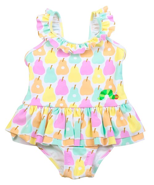 Eric Carle エリックカール の はらぺこあおむし フルーツ柄 ワンピース水着 水着 Wear