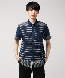 SCOTCH&SODA | SCOTCH&SODA(スコッチアンドソーダ)　ﾎﾞｰﾀﾞｰ半袖ｼｬﾂ(シャツ/ブラウス)