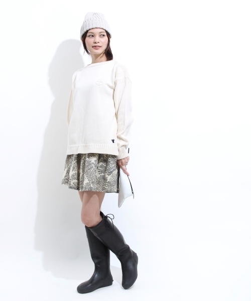 coen（コーエン）の「リーフプリントショーツ（その他パンツ・レディース・ホワイト/グレー/コバルトブルー・FREE）」の5枚目の写真